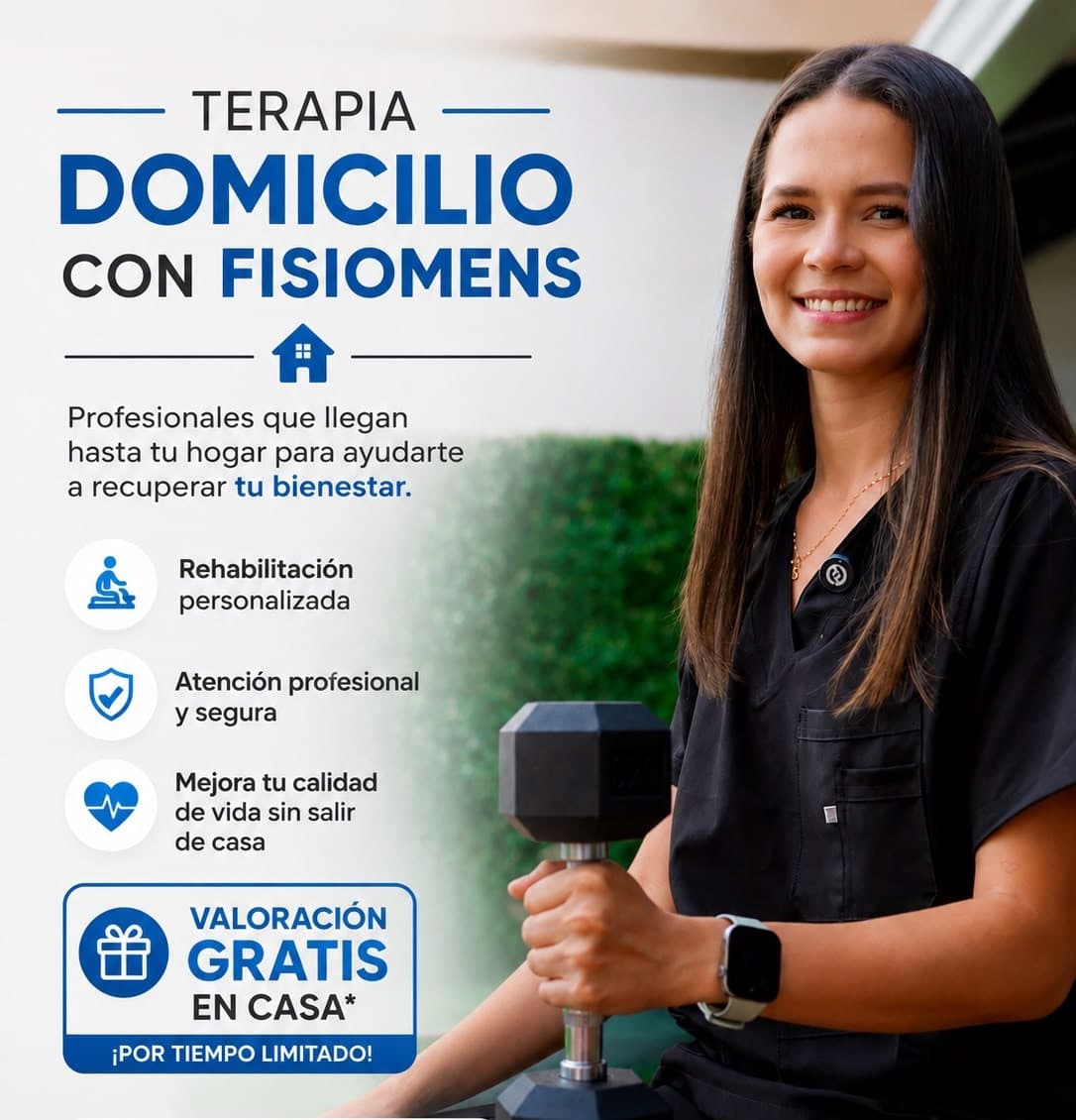 Servicio de terapia domiciliaria de FISIOMENS